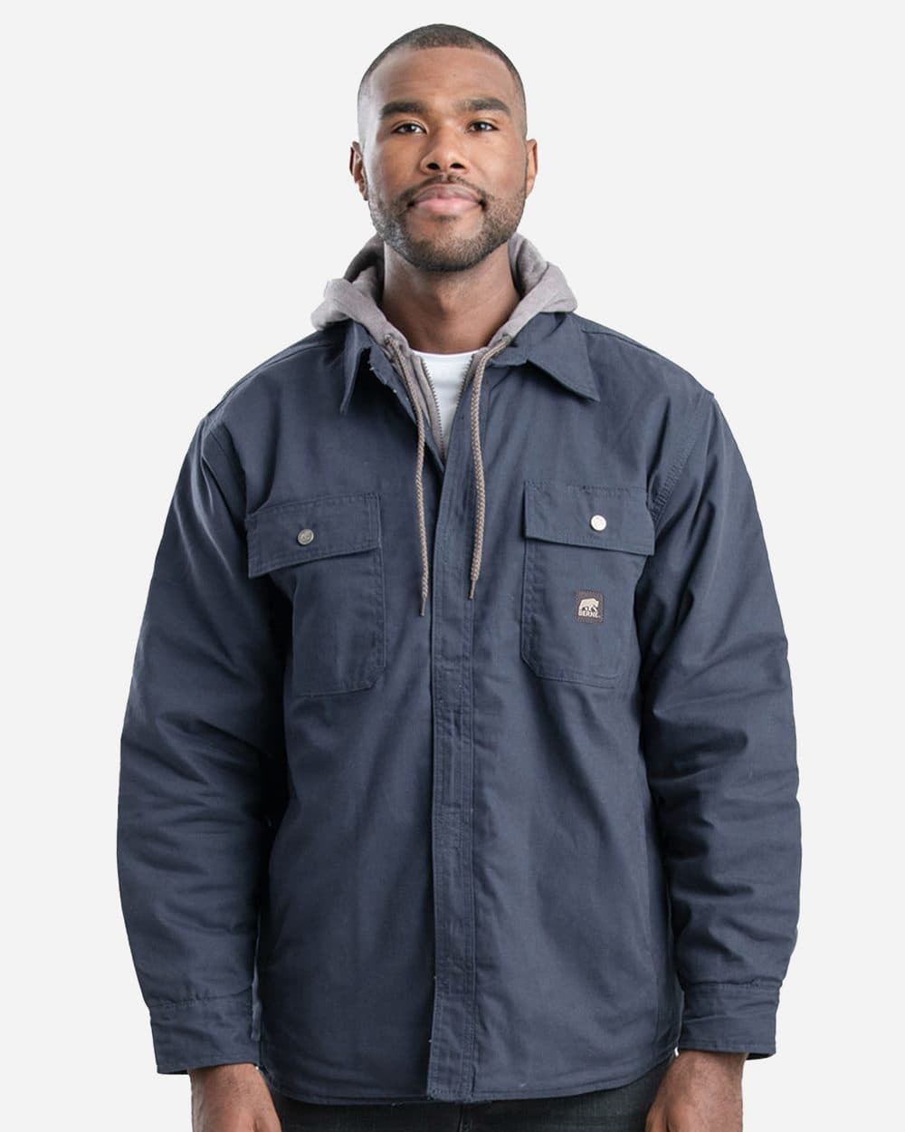 Berne Apparel Men's Throttle Hooded Shirt Jacket