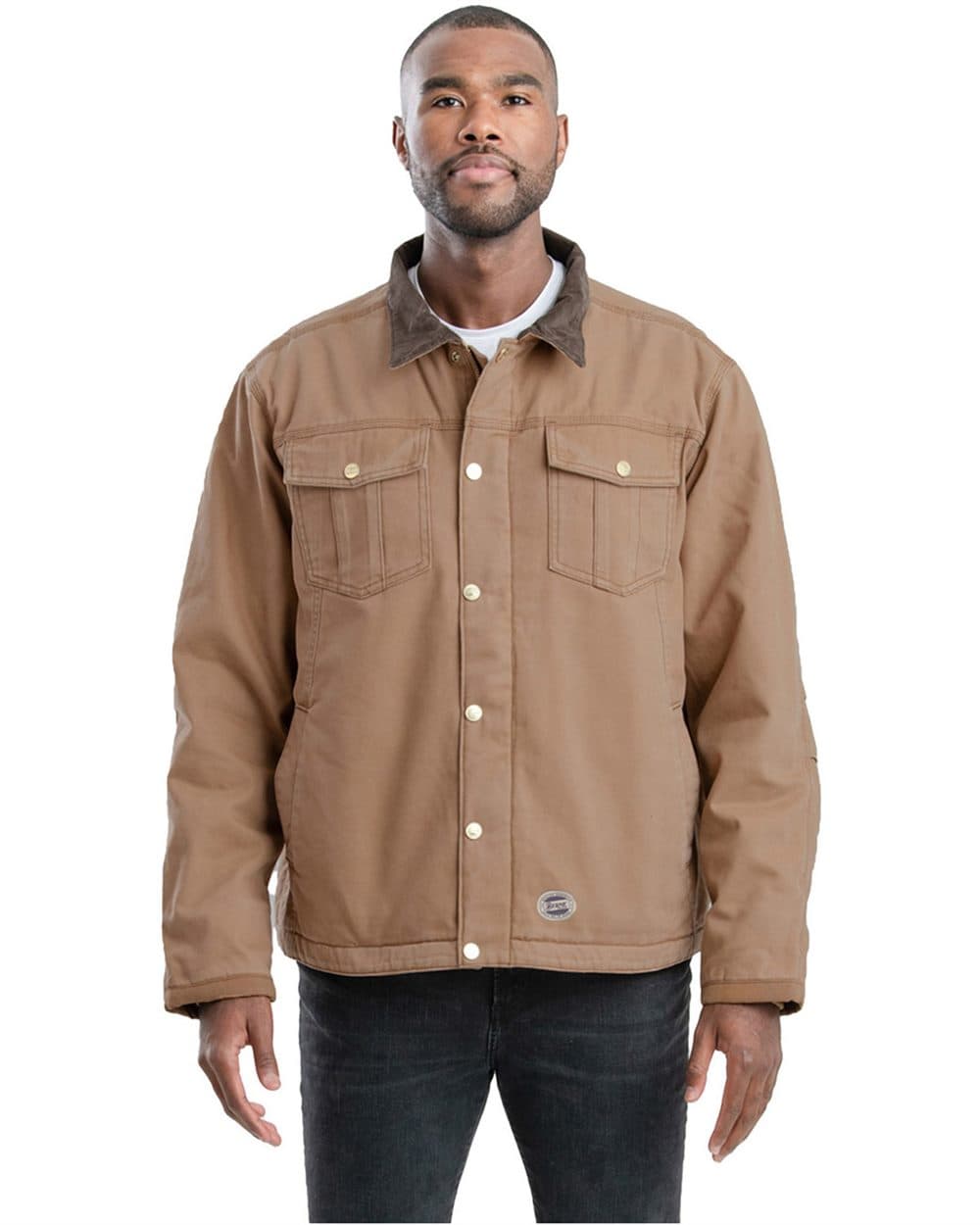 Berne Apparel Men's Tall Vintage Washed Sherpa-Lined Work Jacket