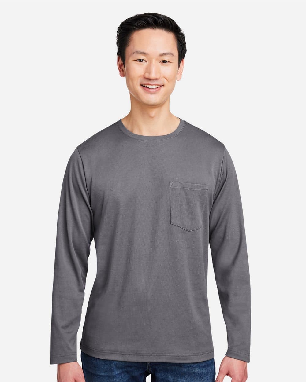 Harriton Unisex Charge Snag and Soil Protect Long Sleeve T-Shirt