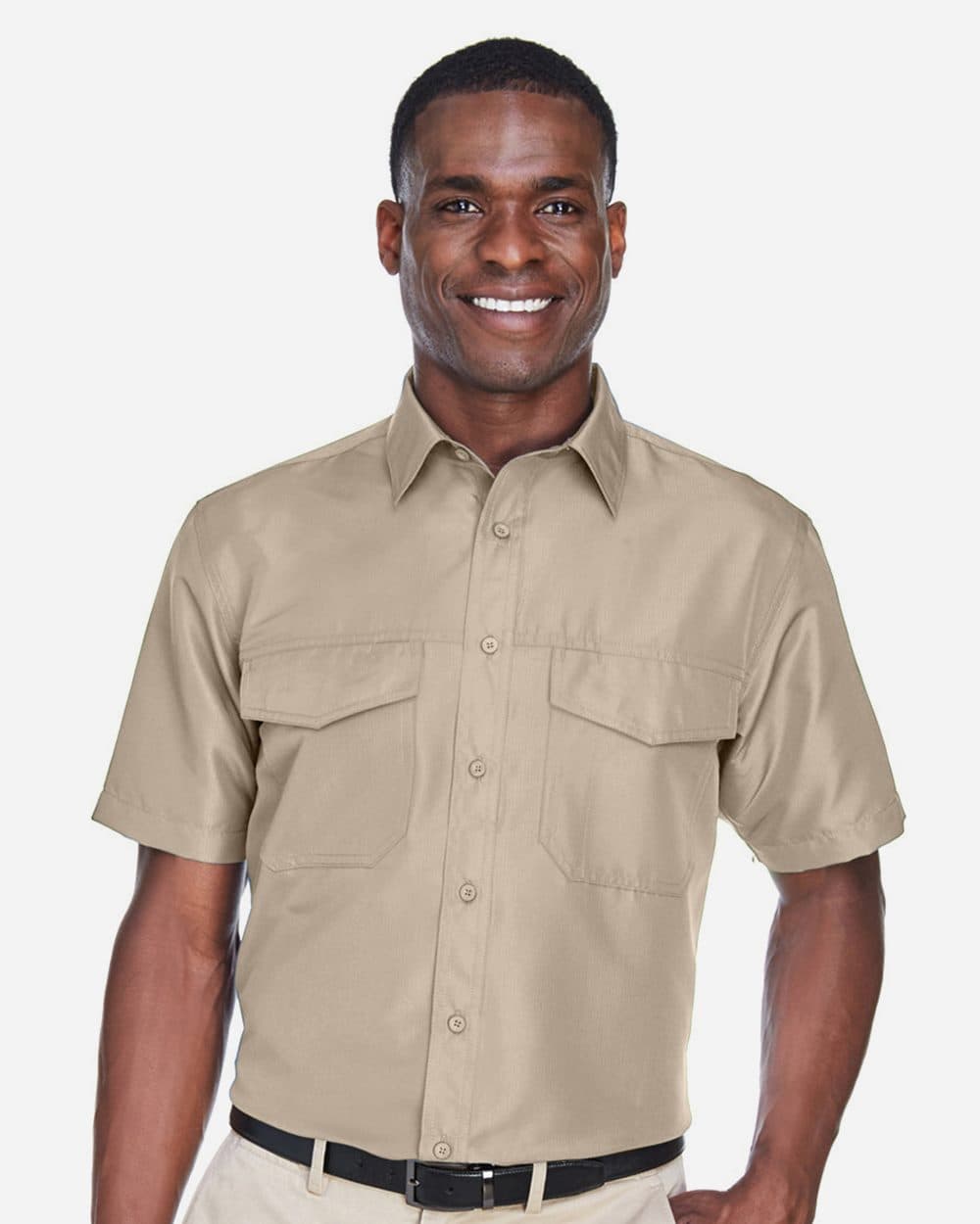Harriton Men's Key West Short Sleeve Performance Staff Shirt
