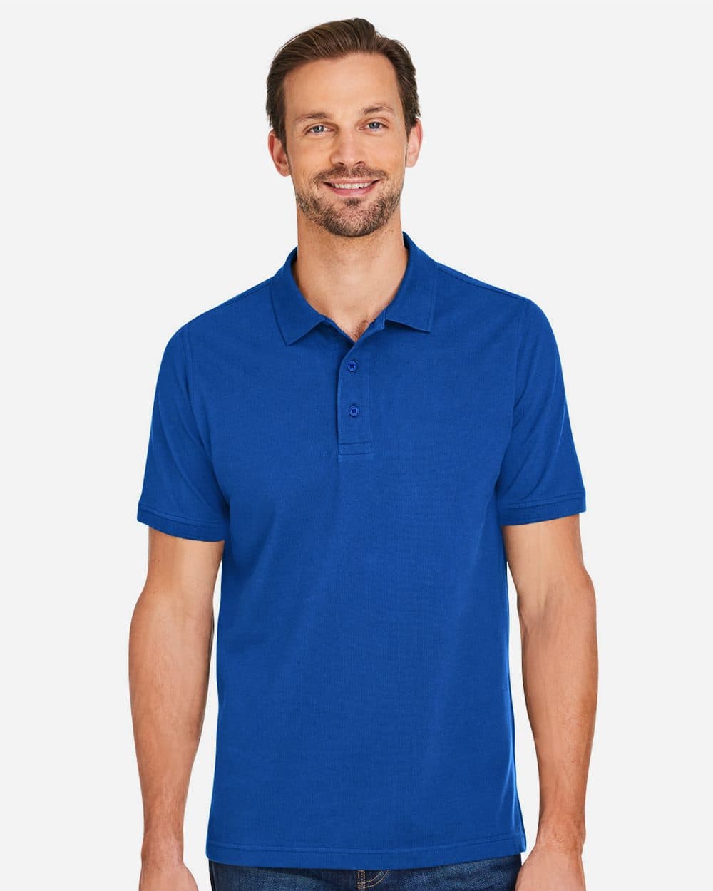 Harriton Men's Valiant Cotton Snag Protect Polo