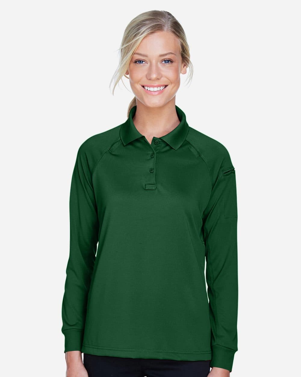 Harriton Women's Advantage Long Sleeve Tactical Polo