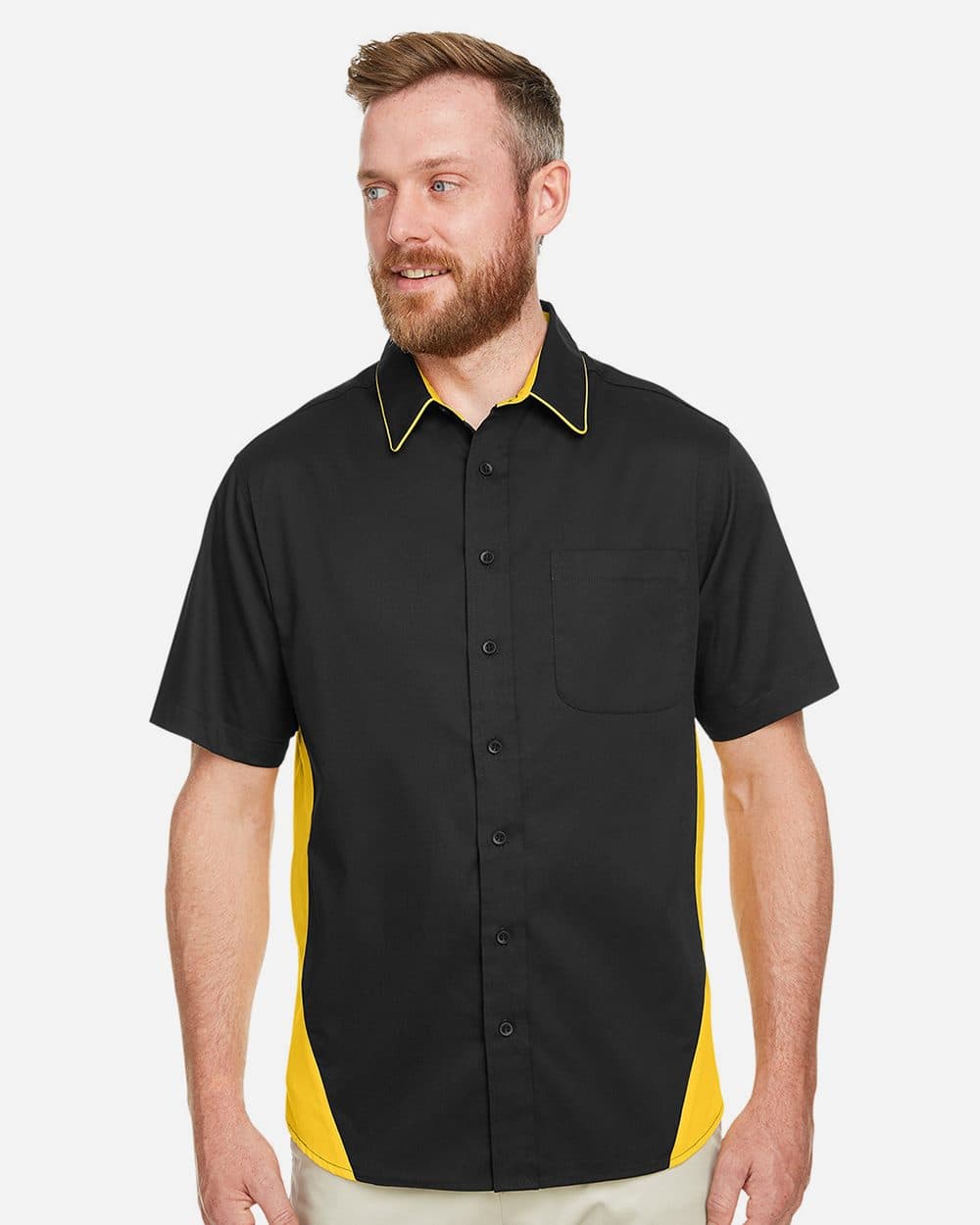 Harriton Men's Flash IL Colorblock Shirt