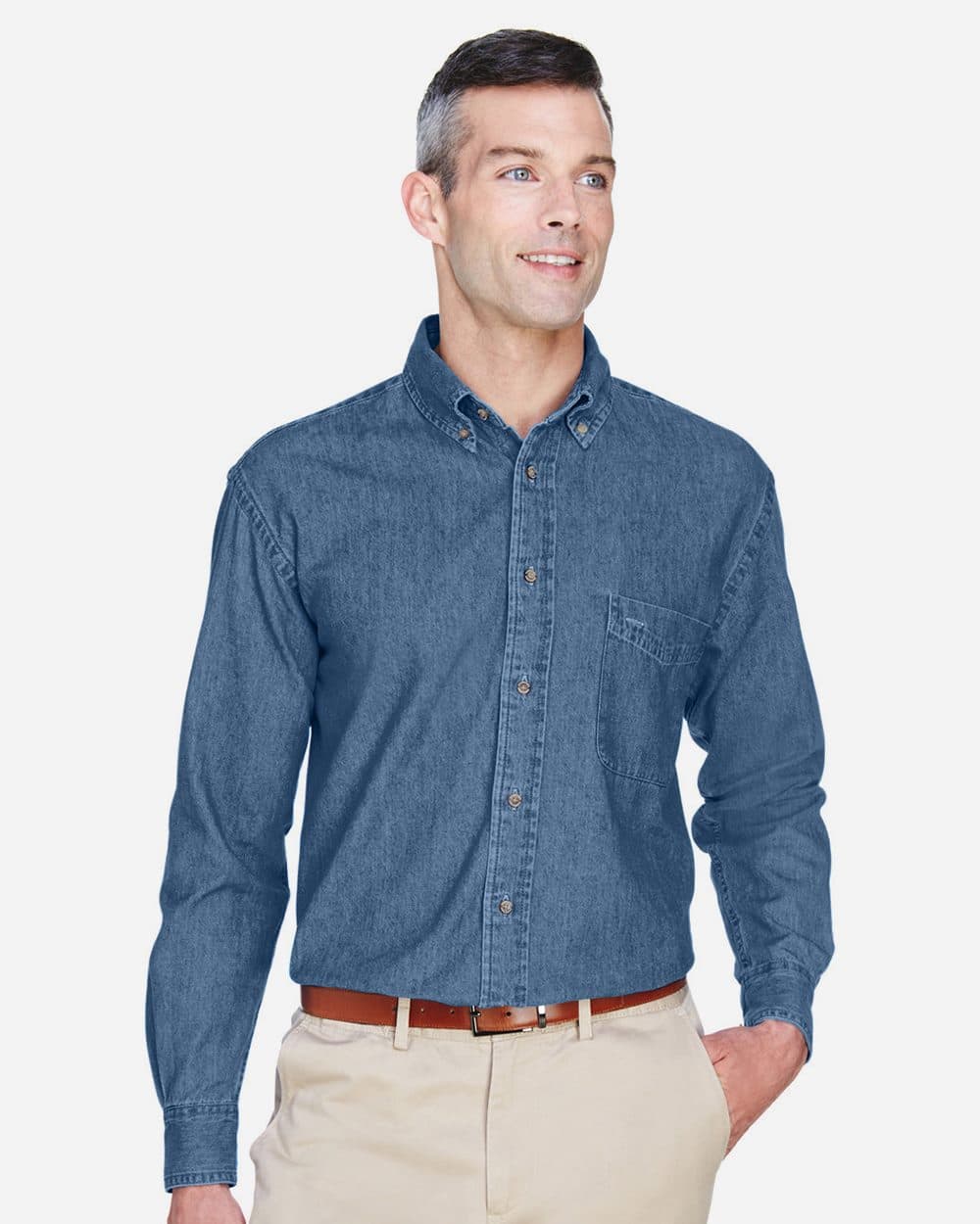 Harriton Men's Denim Shirt