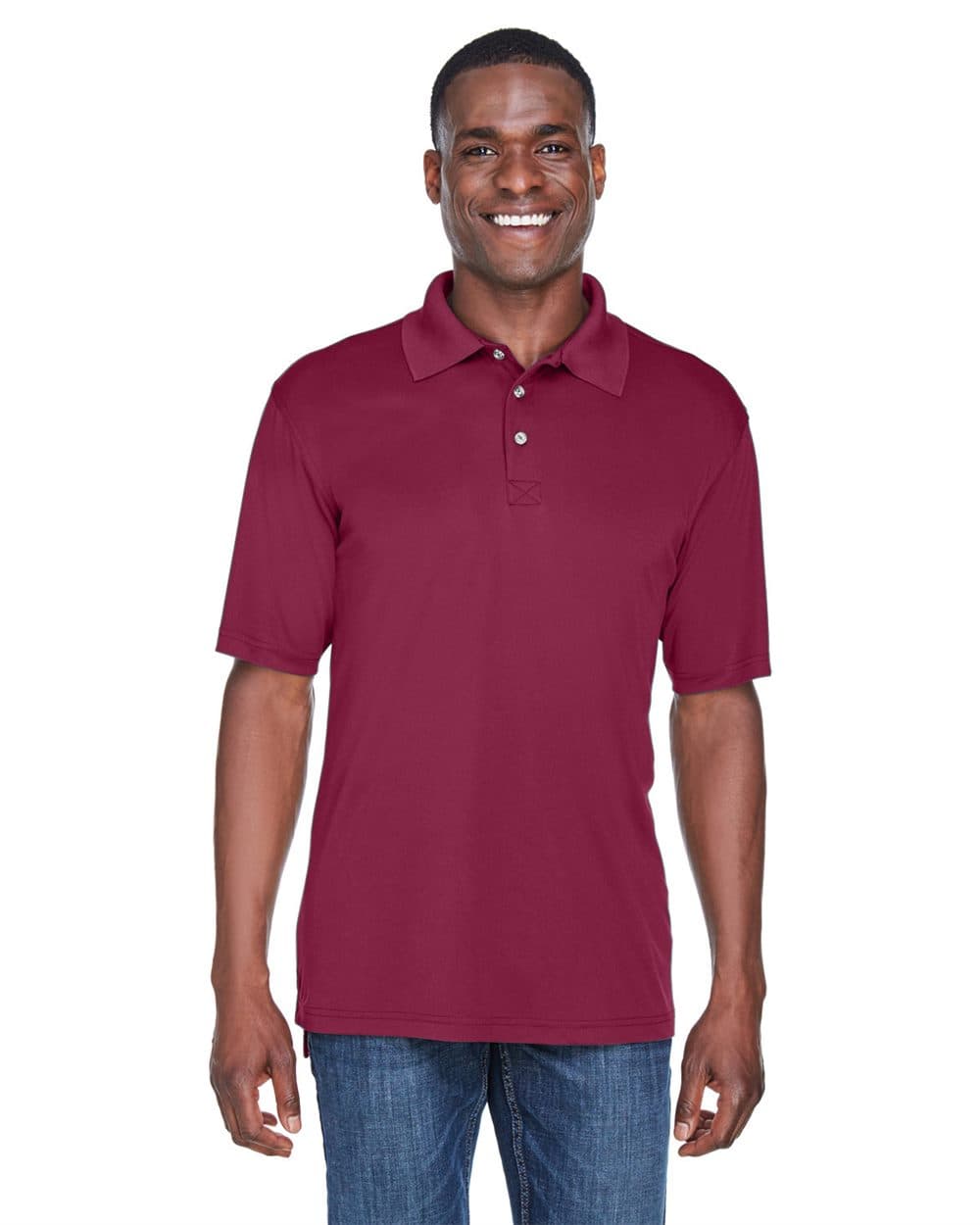 UltraClub Men's Cool & Dry Sport Performance Interlock Polo