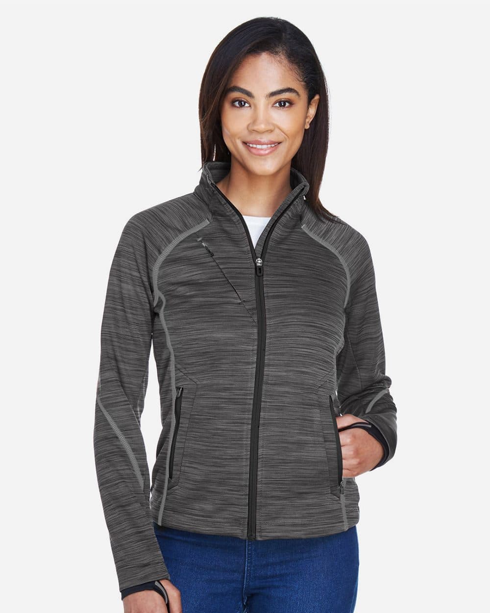 North End Women's Flux Mélange Bonded Fleece Jacket