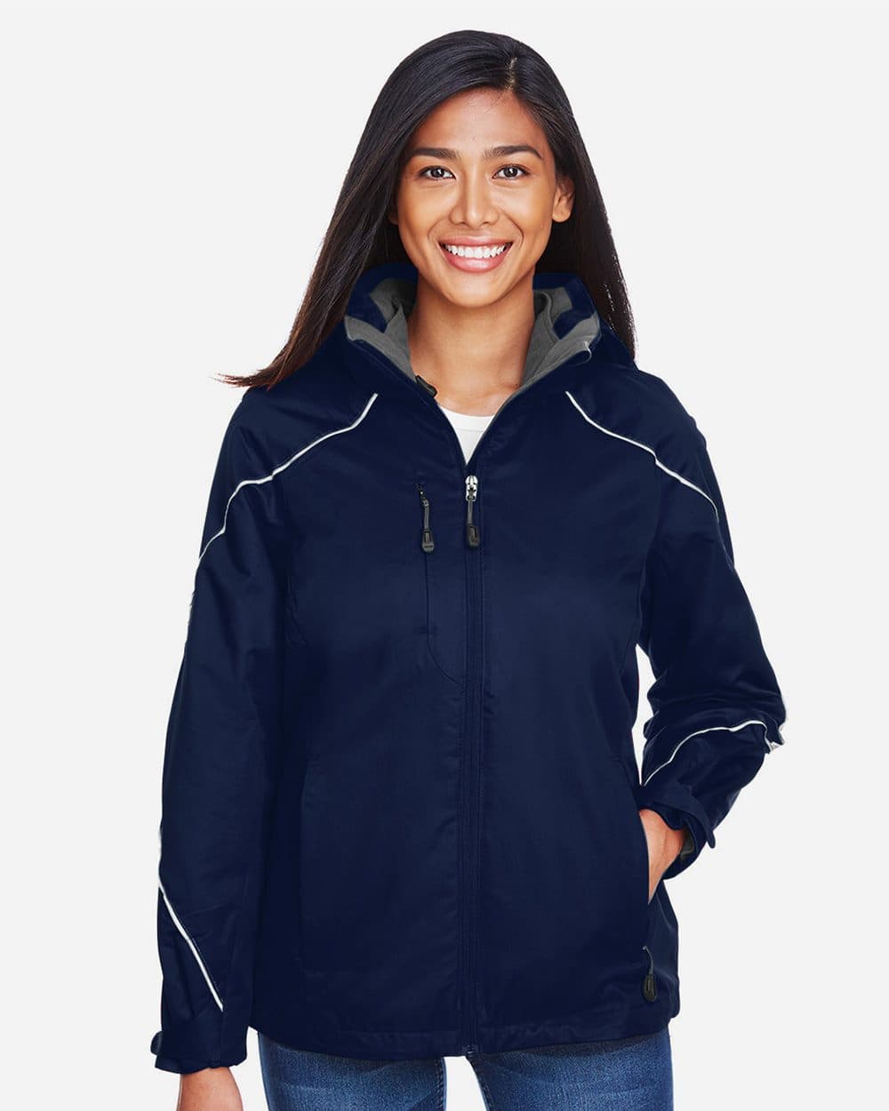 North End Women's Angle 3-in-1 Jacket with Bonded Fleece Liner