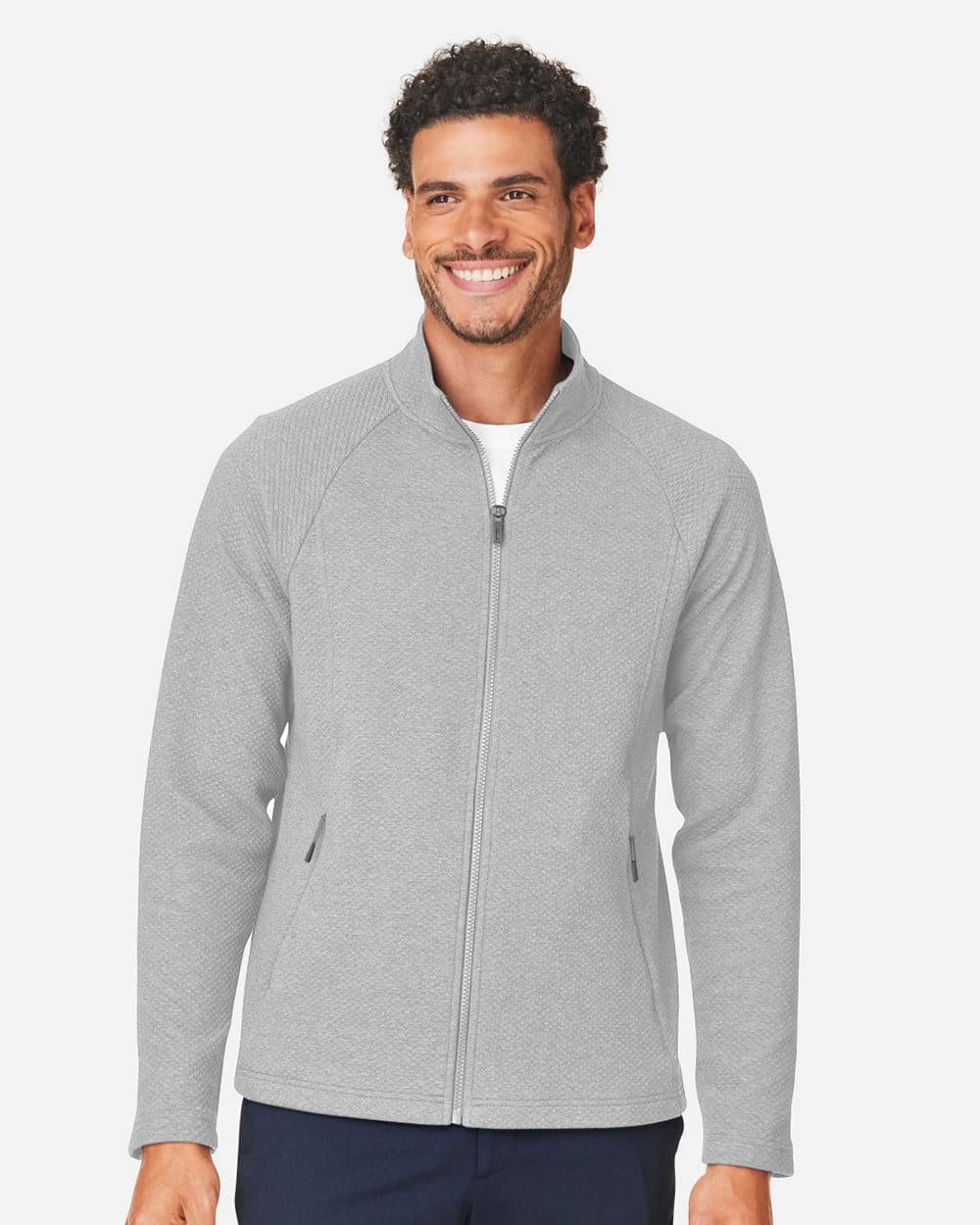 North End Men's Spirit Textured Full-Zip