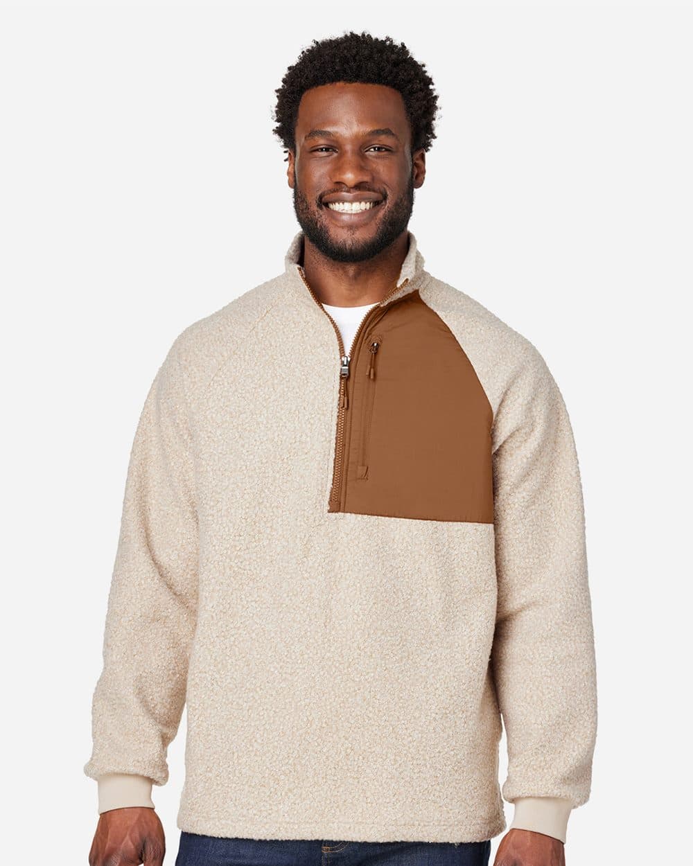 North End Men's Aura Sweater Fleece Quarter-Zip Pullover