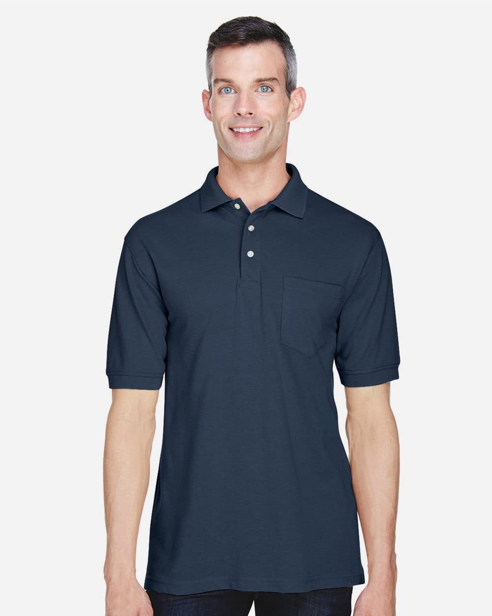 Harriton Men's Easy Blend™ Polo with Pocket