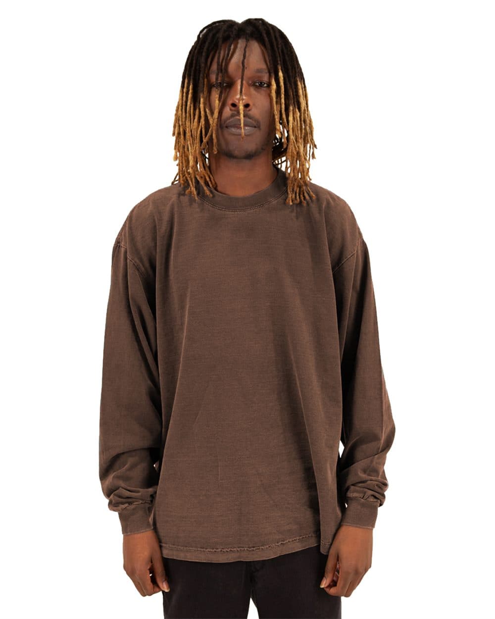 Shaka Wear Unisex Max Heavyweight Garment-Dyed Long Sleeve Tee