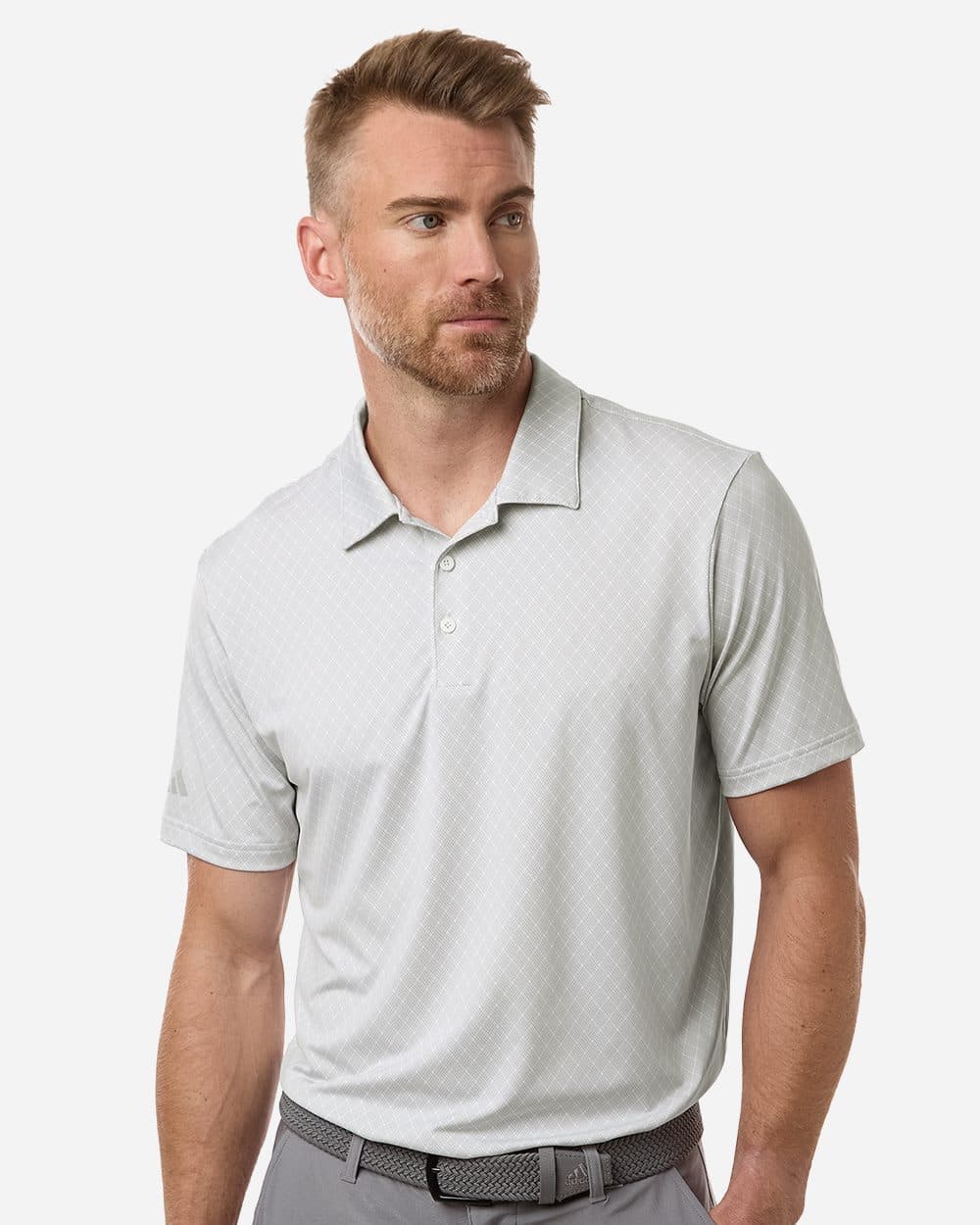 Adidas Men's 4-Way Stretch Printed Polo