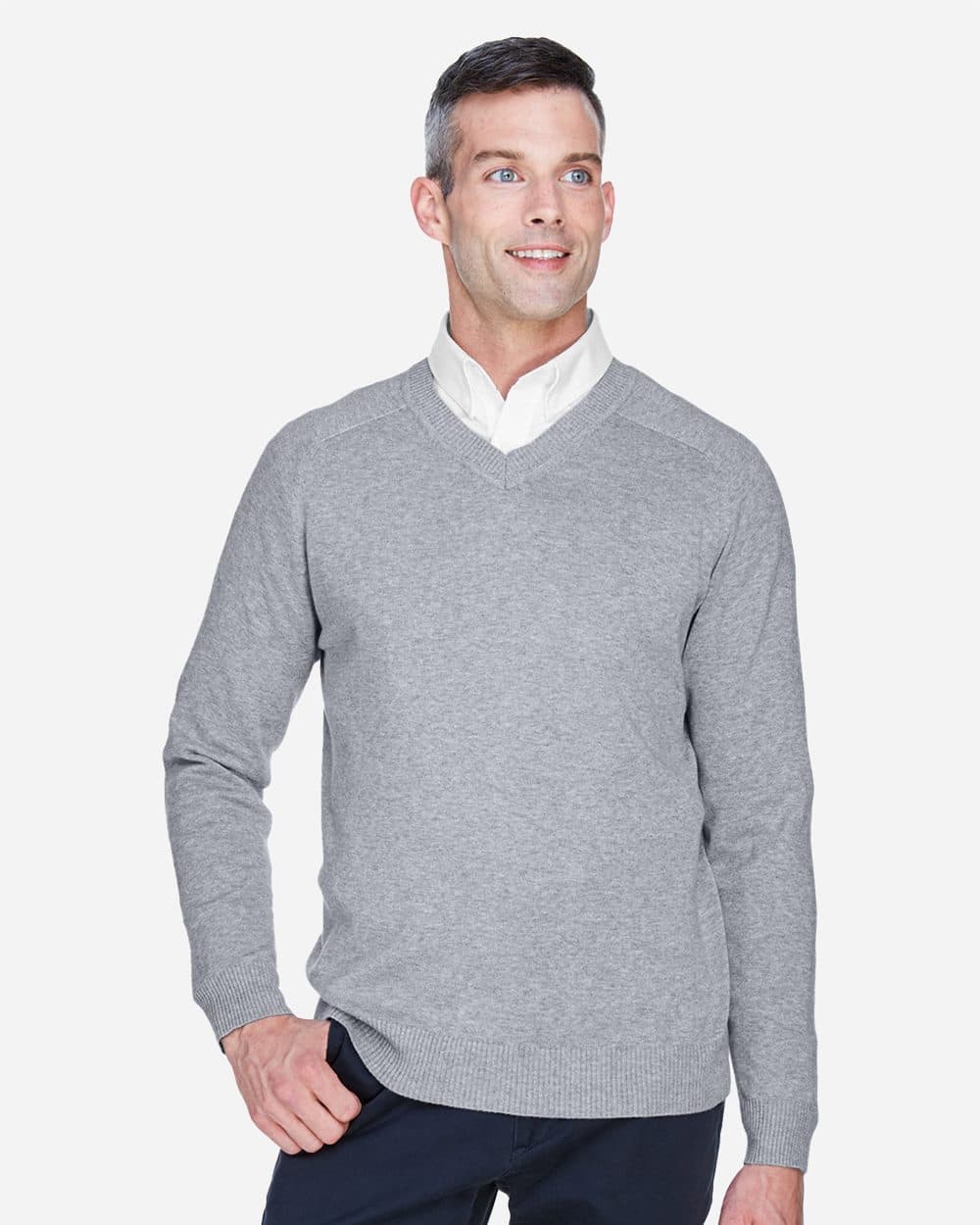 Devon & Jones Men's V-Neck Sweater