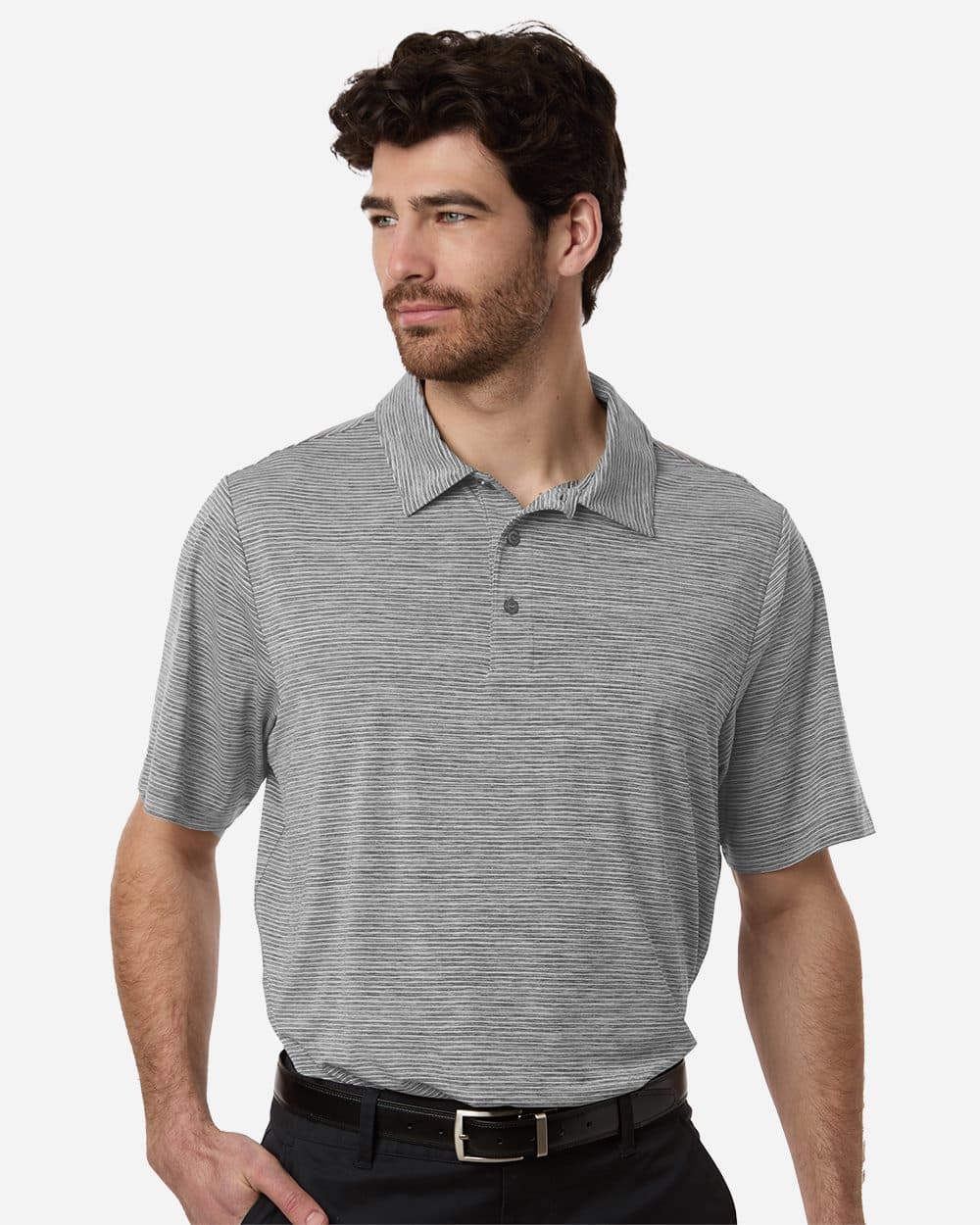 Team 365 Men's Relay Heathered Stripe Polo