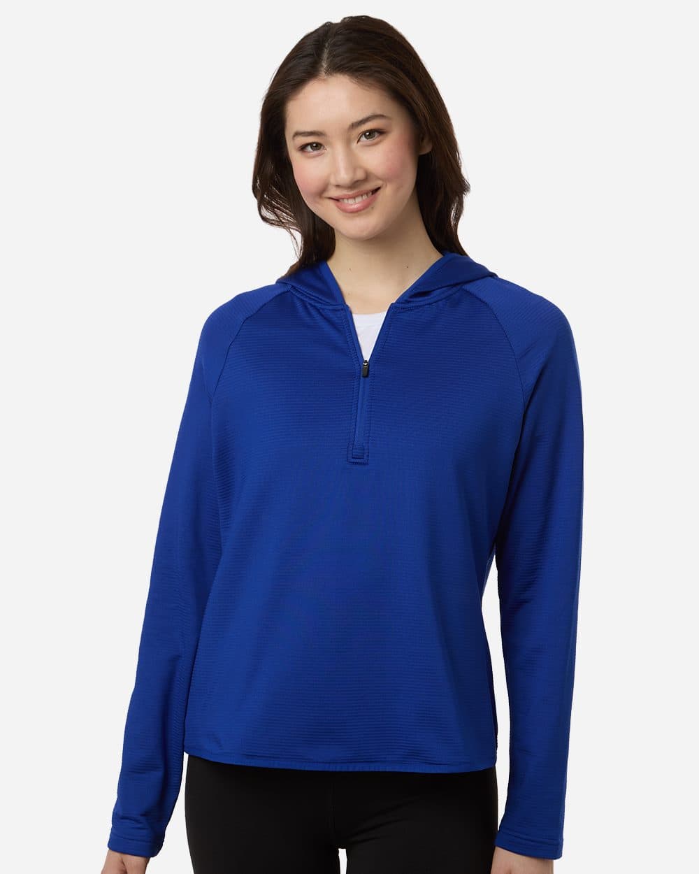 Team 365 Women's Qualify Quarter-Zip Hooded Pullover