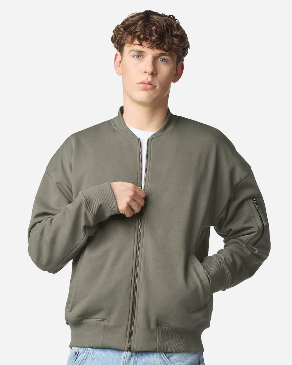 American Apparel Unisex French Terry Bomber Jacket