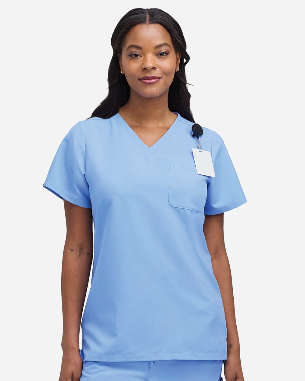 Hanes Women's V-Neck 1 Pocket Scrub Top