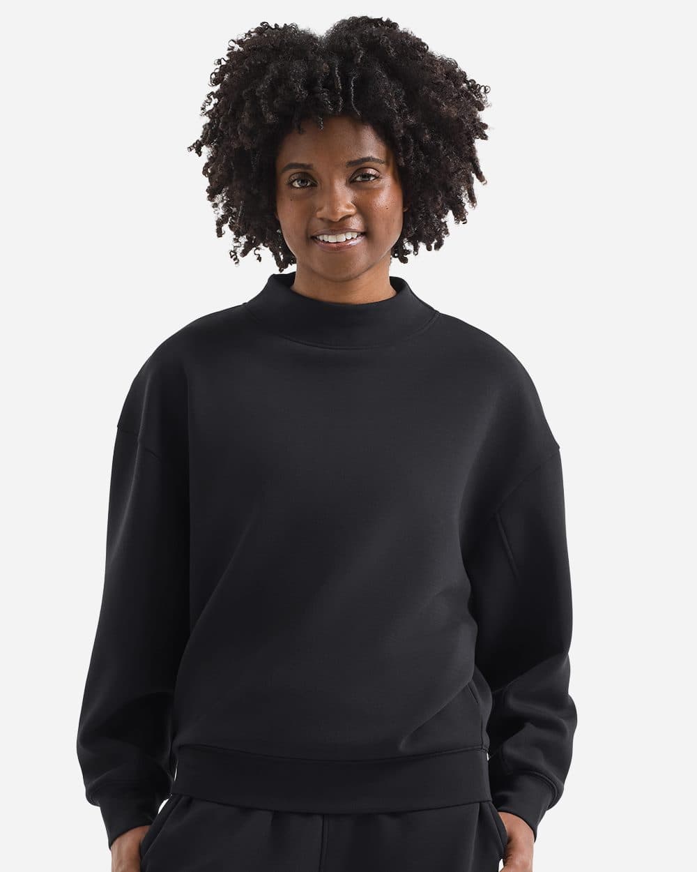 TriDri Women's Luxe Mock Neck Sweatshirt