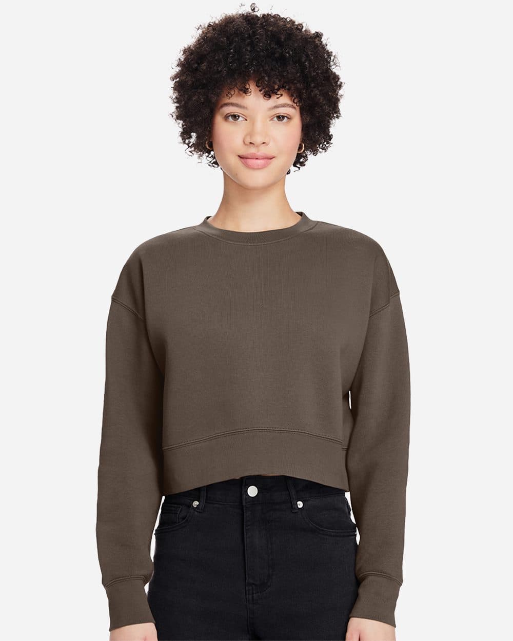 Lane Seven Women's Relaxed Cropped Crewneck Sweatshirt