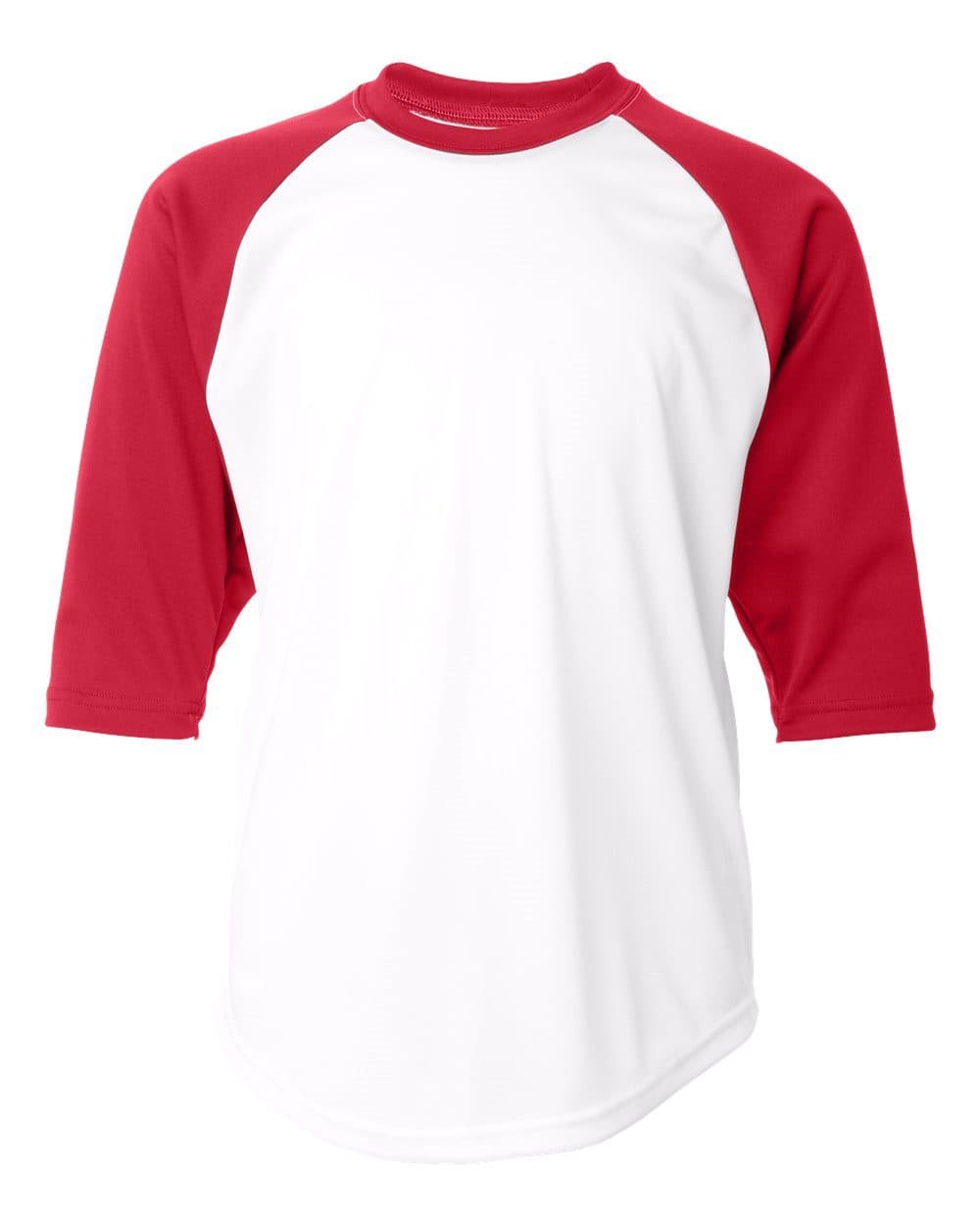 Badger Youth B-Core Three-Quarter Sleeve Baseball T-Shirt