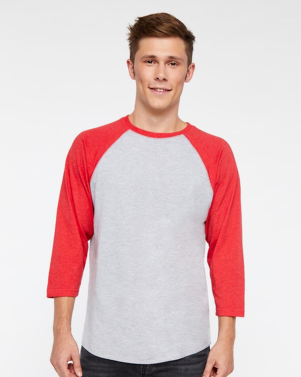 LAT Unisex Baseball Fine Jersey Three-Quarter Sleeve Tee