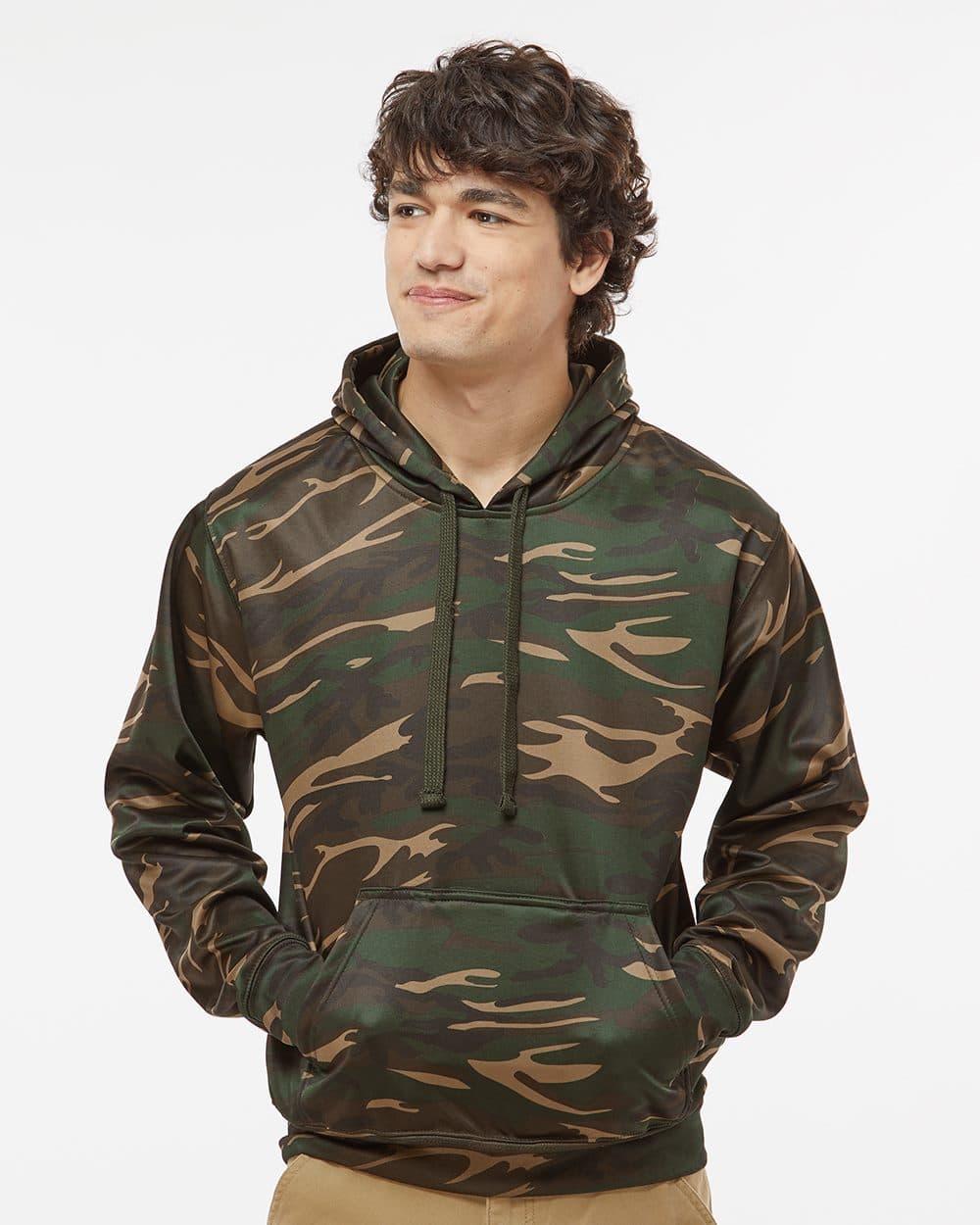 J. America Men's Polyester Tailgate Hooded Sweatshirt