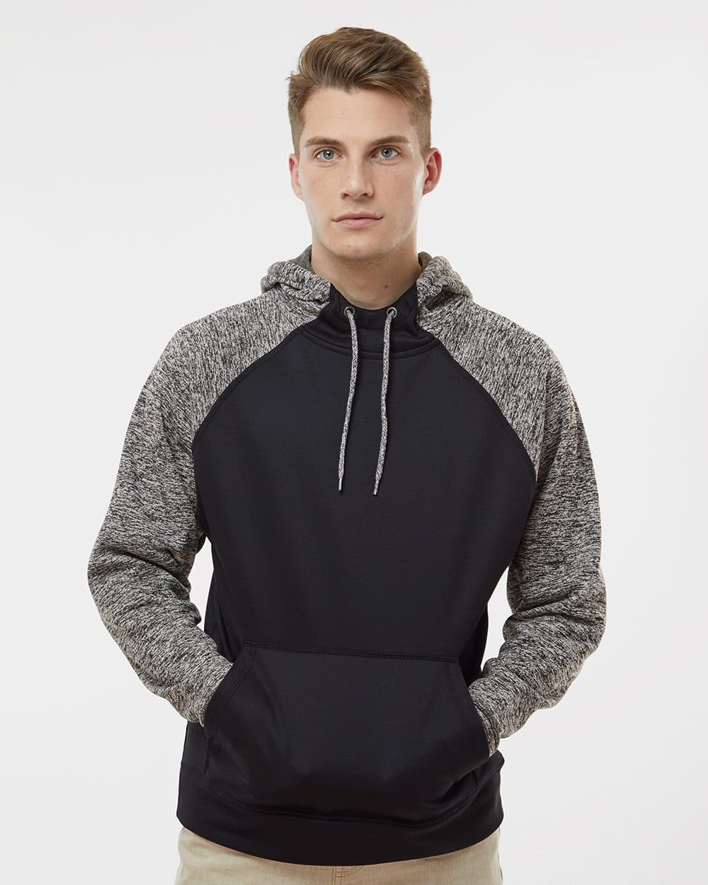 J. America Men's Colorblocked Cosmic Fleece Hooded Sweatshirt