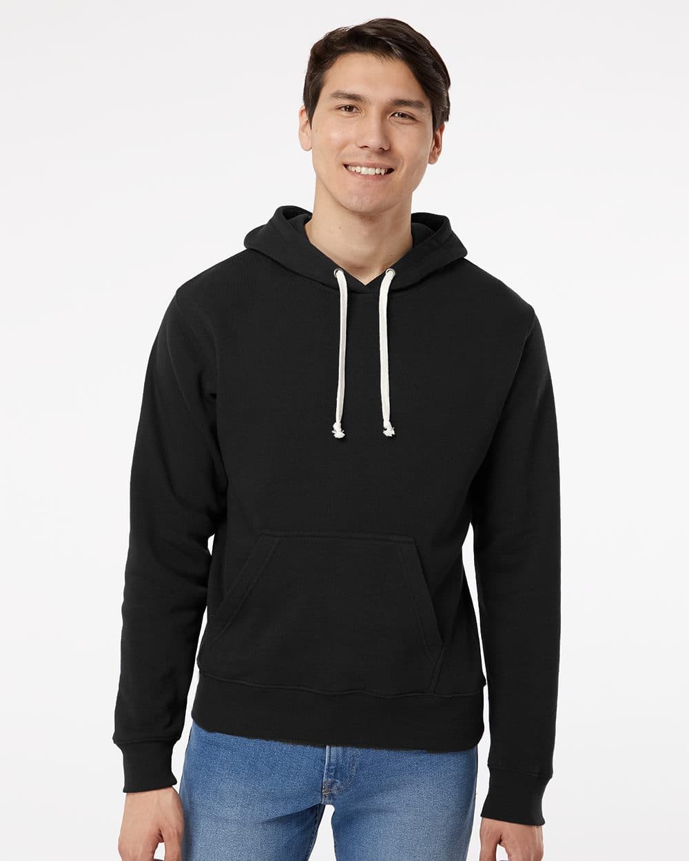 J. America Men's Triblend Fleece Hooded Sweatshirt