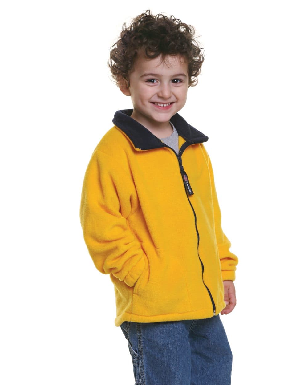 Bayside Youth USA-Made Full-Zip Fleece Jacket
