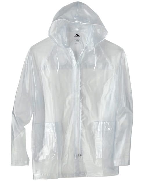 Augusta Sportswear Men's Clear Hooded Rain Jacket