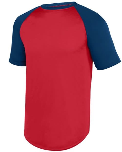 Augusta Sportswear Youth Wicking Short Sleeve Baseball Jersey
