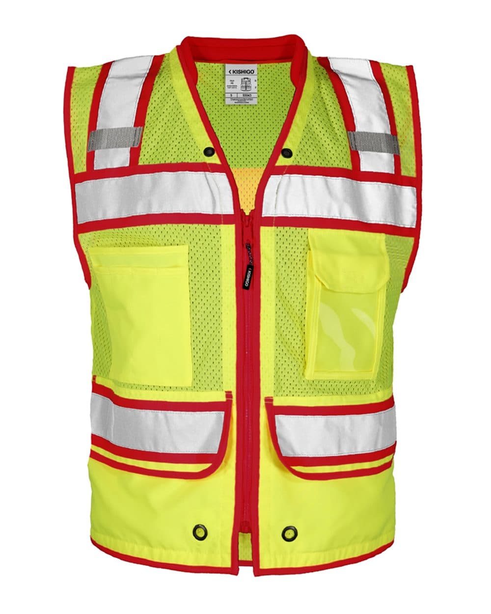 Kishigo Men's Color Contrast High Performance Surveyors Vest
