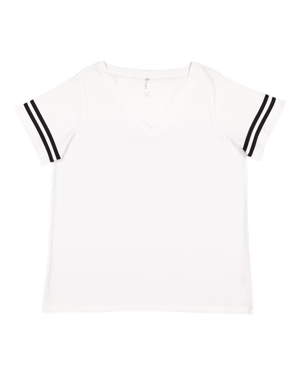 LAT Women's Curvy Collection Vintage Football Tee