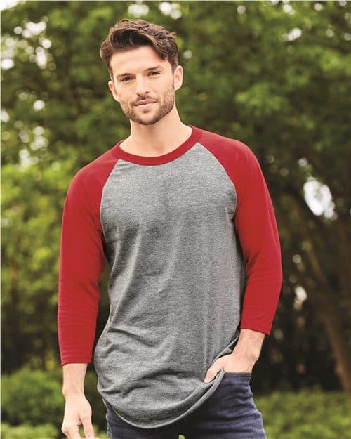 Augusta Sportswear Unisex Three-Quarter Raglan Sleeve Baseball Jersey T-Shirt