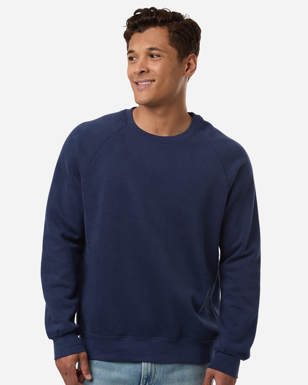 MV Sport Unisex Vintage Fleece Raglan Crewneck Sweatshirt