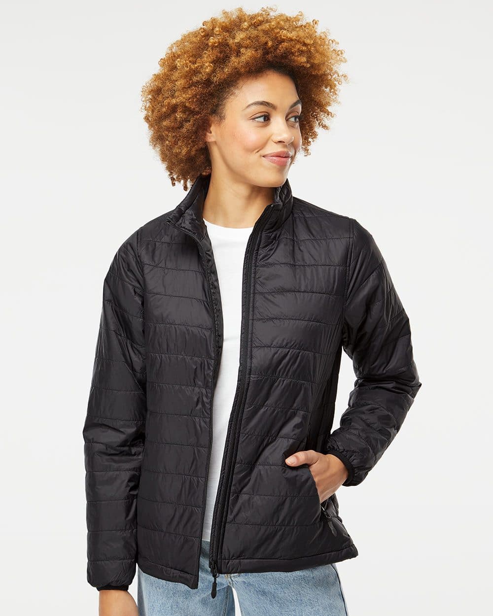 Independent Trading Co. Women's Puffer Jacket