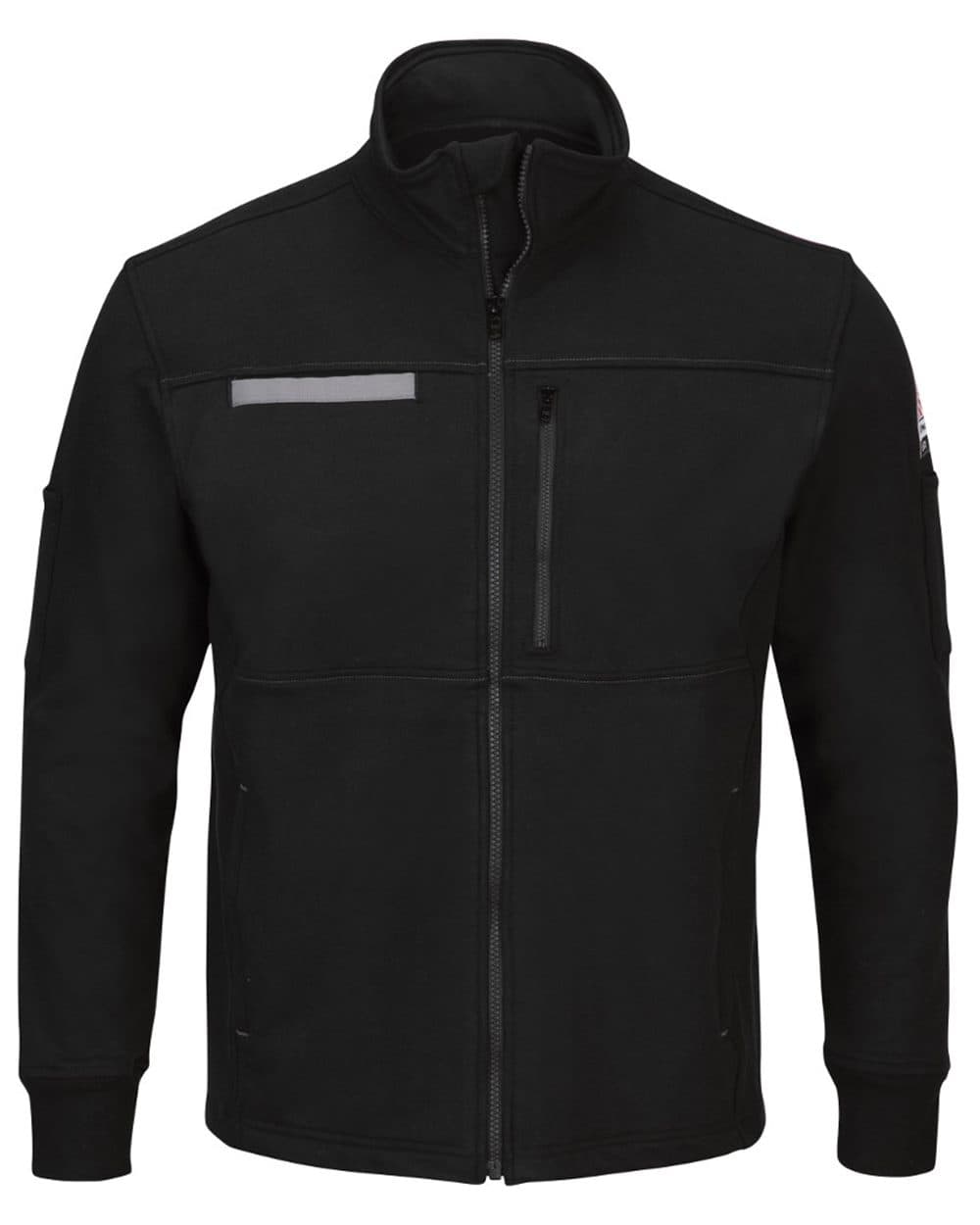 Bulwark Men's Zip Front Fleece Jacket-Cotton /Spandex Blend