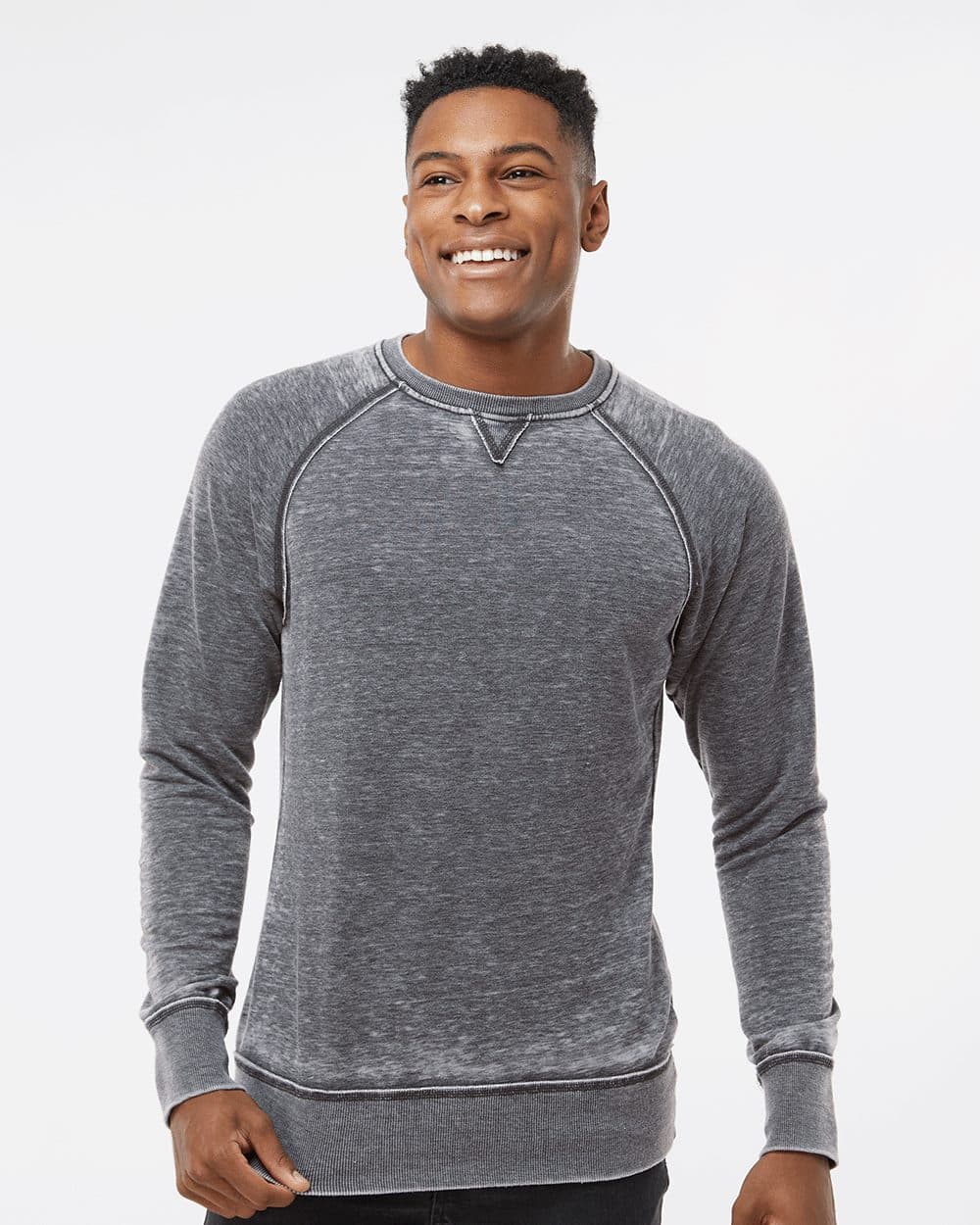J. America Men's Vintage Zen Fleece Crewneck Sweatshirt