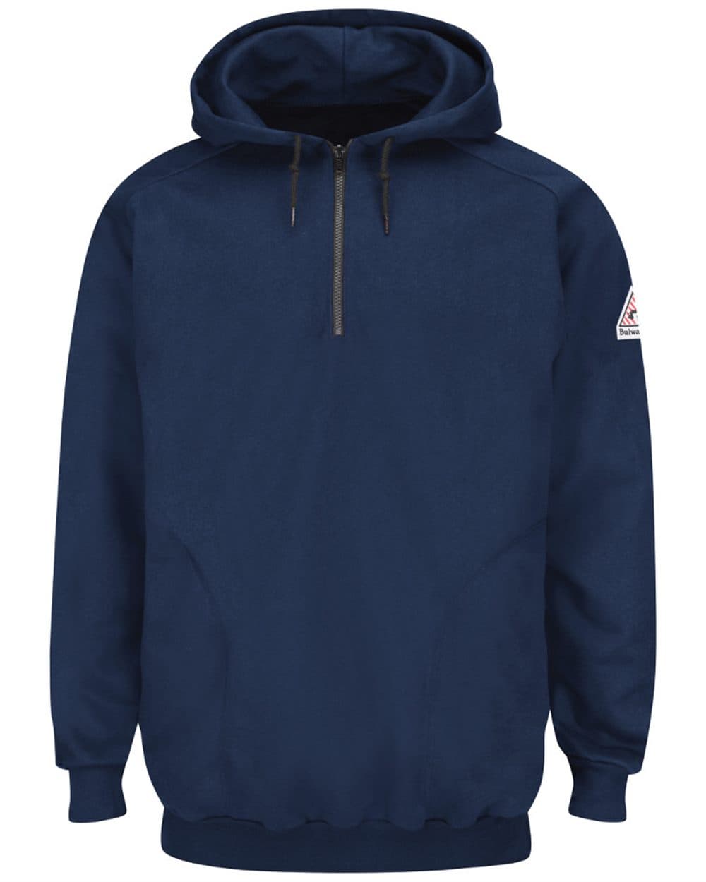 Bulwark Men's Tall Flame Resistant Quarter-Zip Hooded Sweatshirt