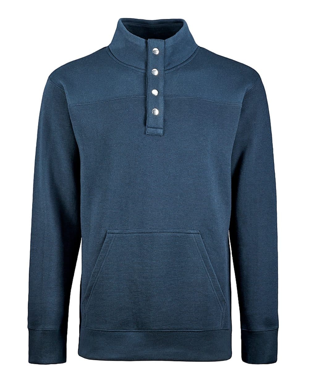 J. America Men's Ripple Fleece Snap Sweatshirt