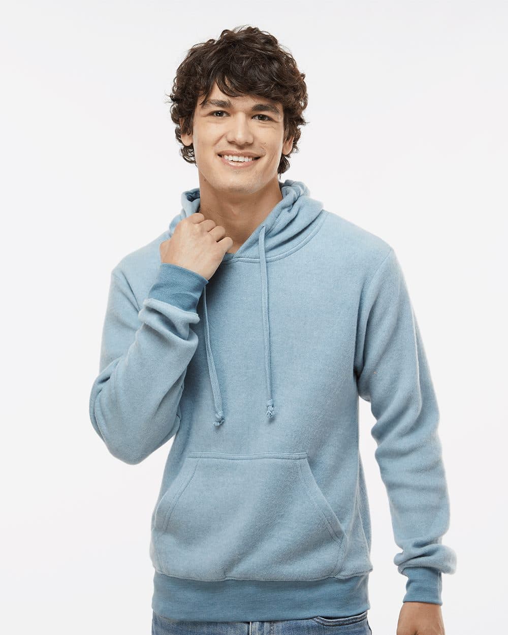J. America Men's Flip Side Fleece Hooded Sweatshirt