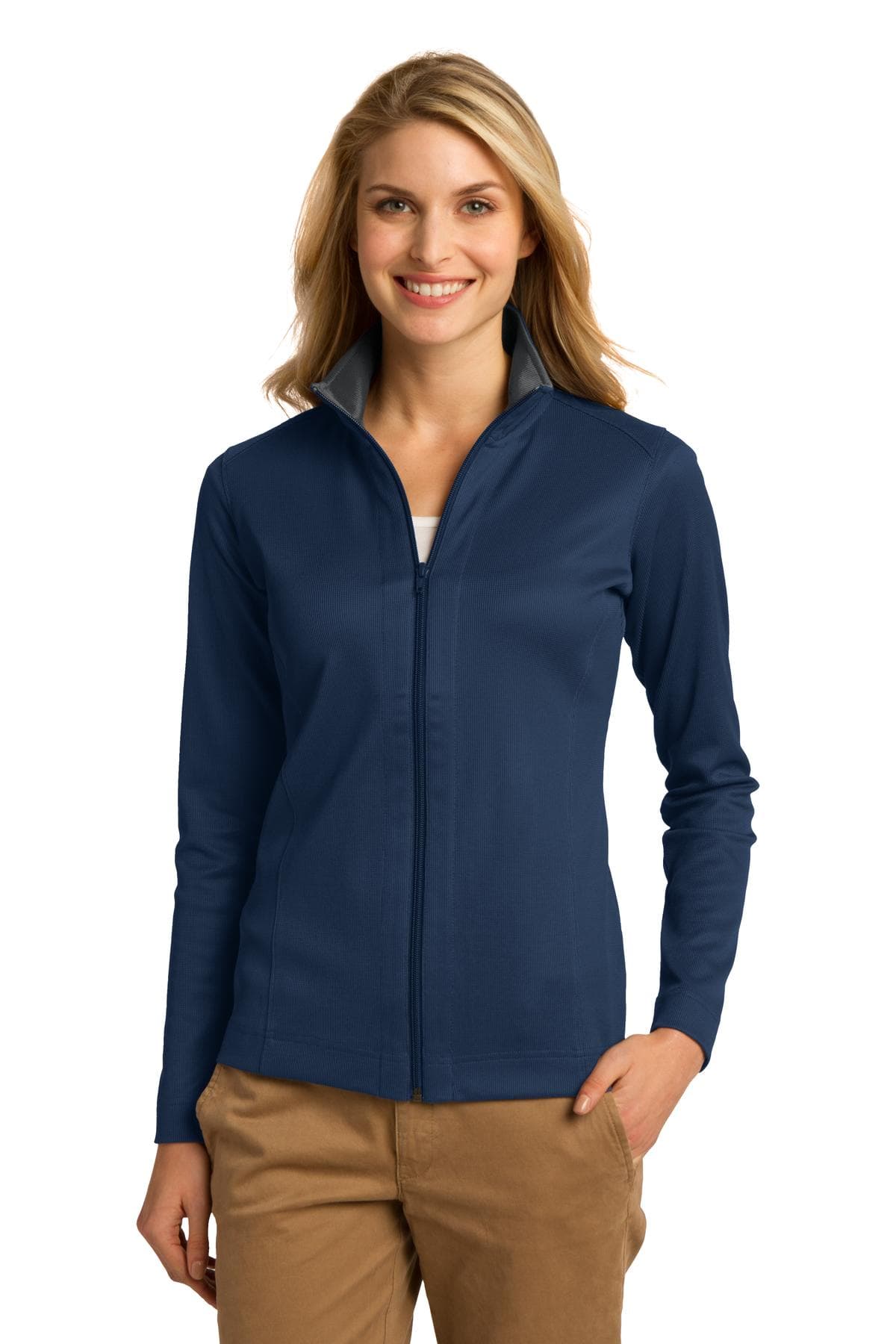 Port Authority ® Women's Vertical Texture Full-Zip Jacket. L805 thumbnail 4