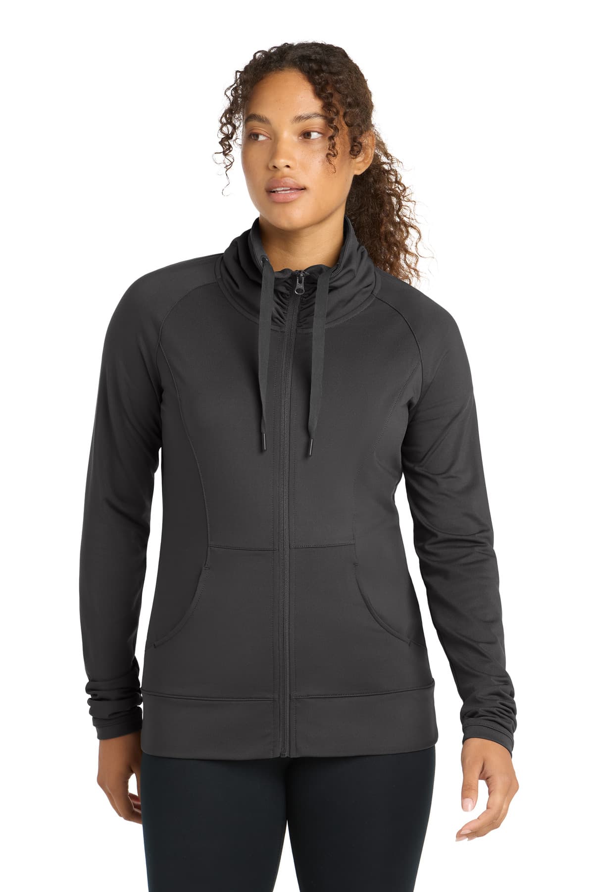 Sport-Tek ® Women's Sport-Wick ® Stretch Full-Zip Jacket. LST852 thumbnail 3