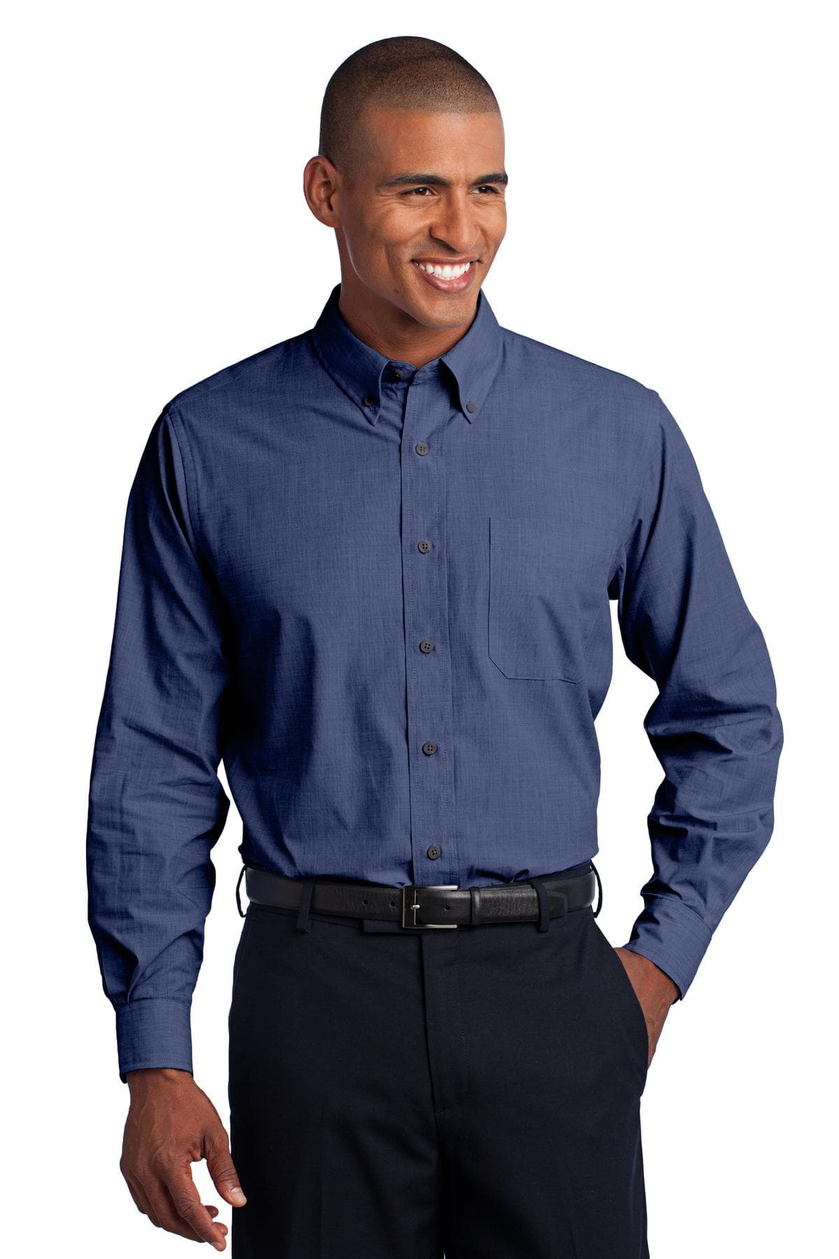 Port Authority ® Crosshatch Easy Care Shirt. S640 thumbnail 3