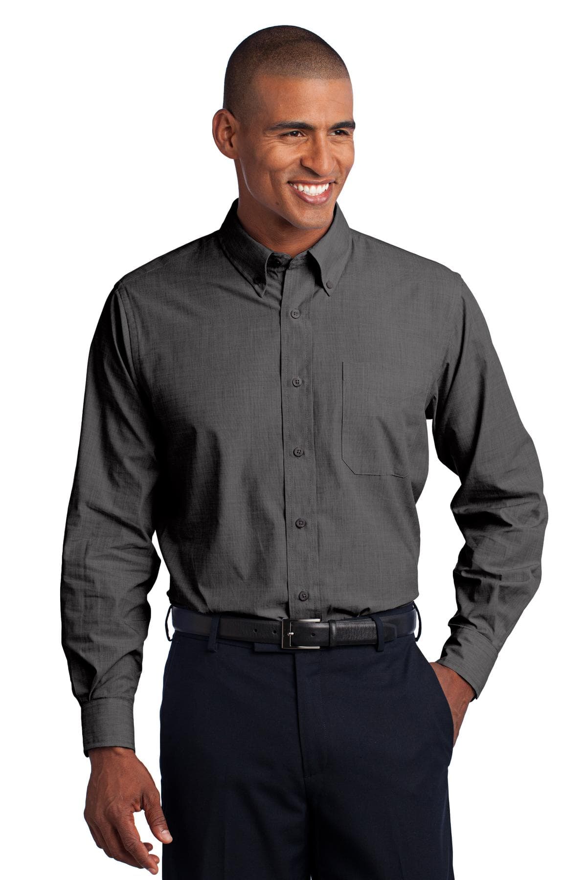 Port Authority ® Crosshatch Easy Care Shirt. S640 thumbnail 4