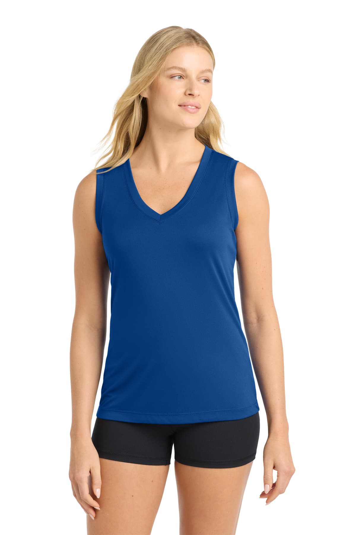 Sport-Tek ® Women's Sleeveless PosiCharge ® Competitor V-Neck Tee. LST352 thumbnail 5