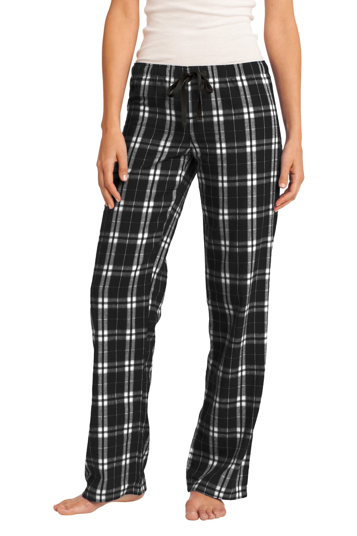 District ® Women's Flannel Plaid Pant. DT2800 thumbnail 2
