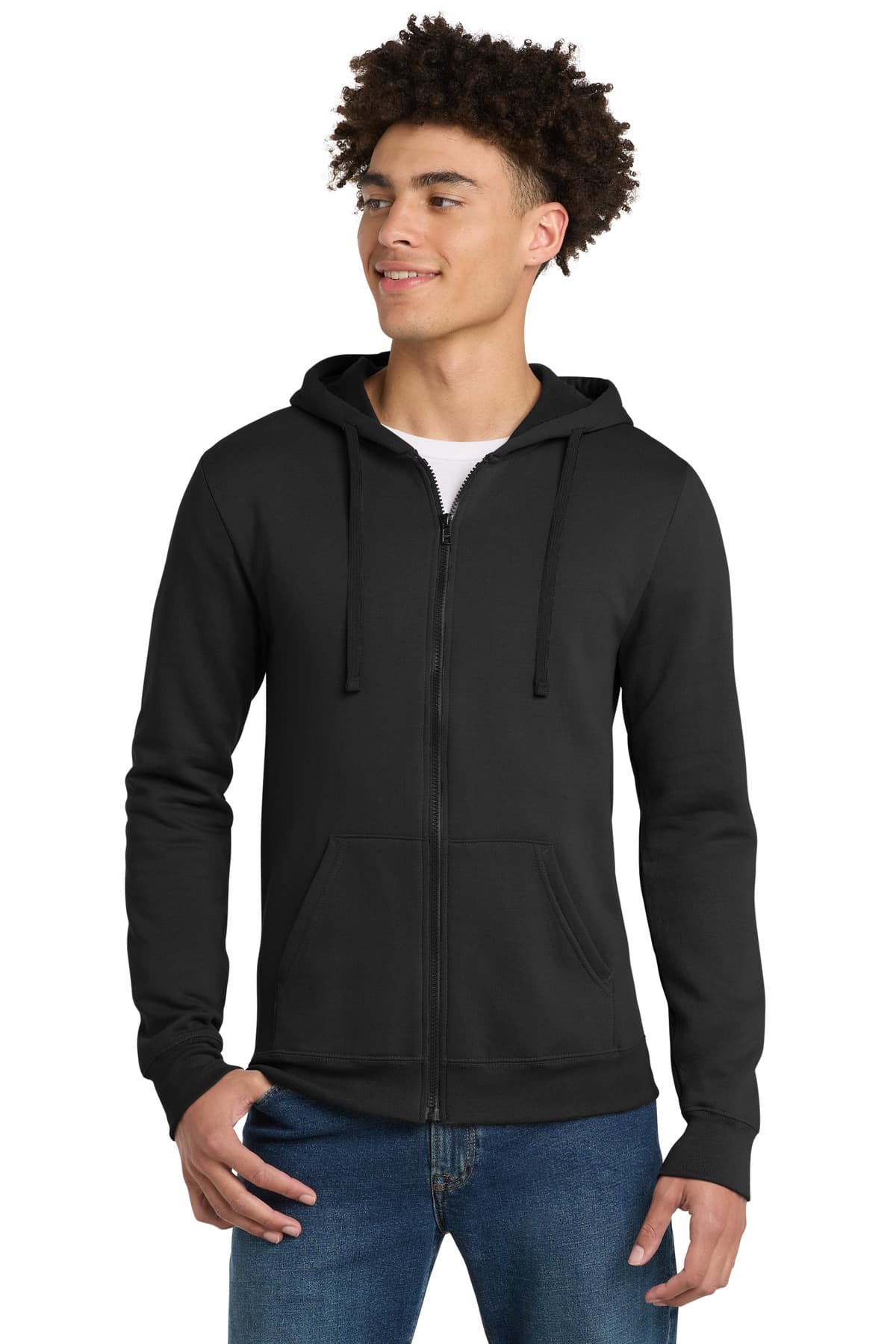 District ® The Concert Fleece ® Full-Zip Hoodie. DT800 thumbnail 2