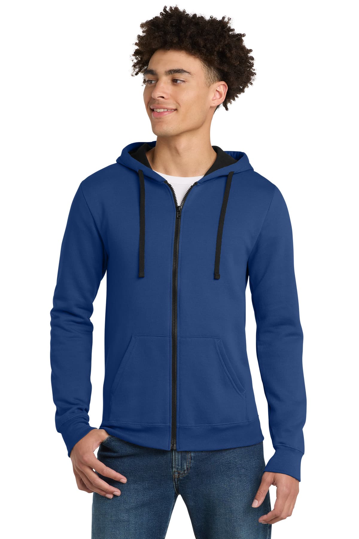District ® The Concert Fleece ® Full-Zip Hoodie. DT800 thumbnail 3
