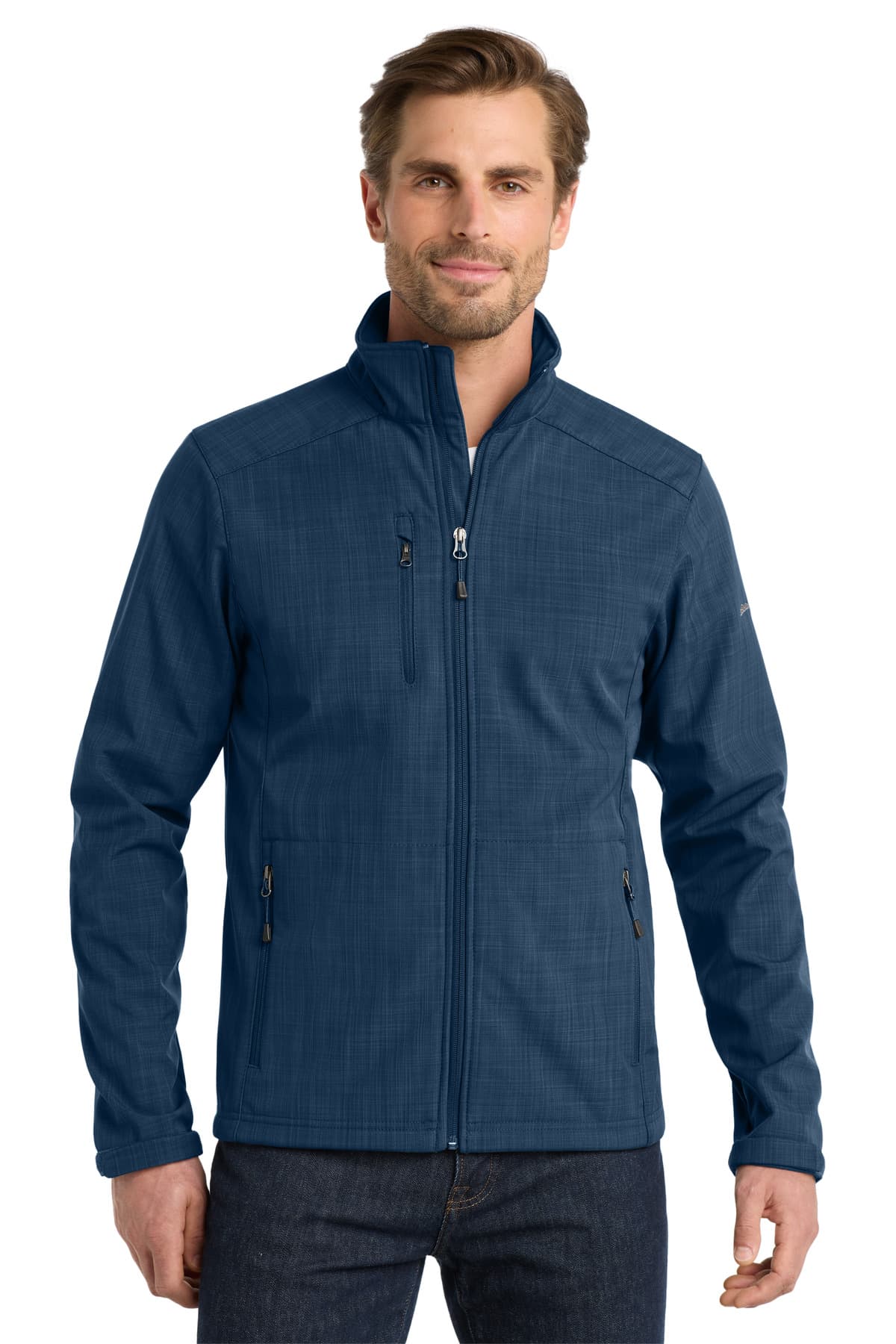 Eddie Bauer ® Shaded Crosshatch Soft Shell Jacket. EB532 thumbnail 4